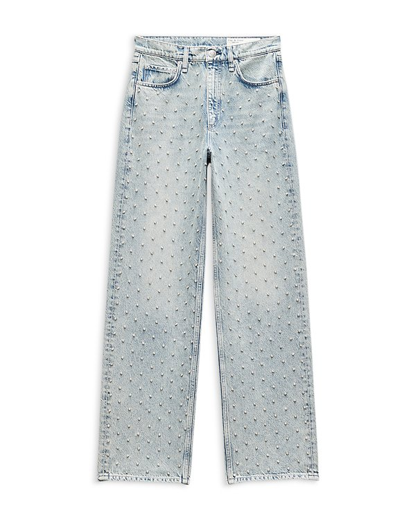 rag & bone Shea High Rise Relax Straight Jeans MSRP $458