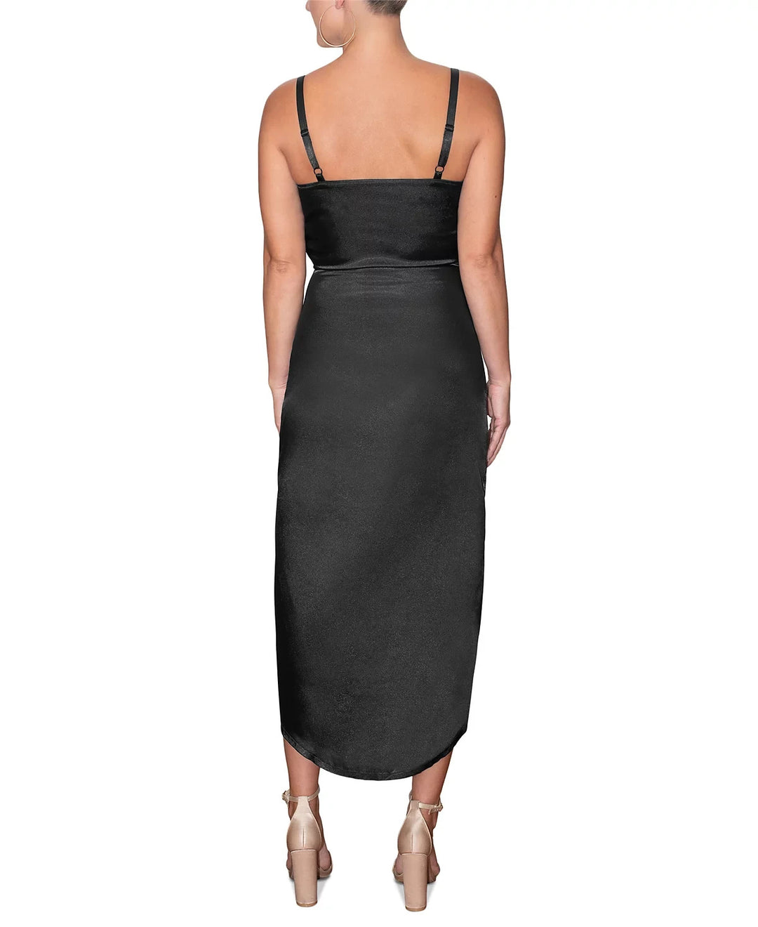RACHEL Rachel Roy Bree Satin Midi Dress MSRP $119