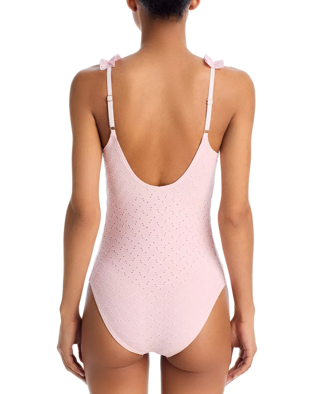 AQUA Ruffle Strap One Piece Swimsuit MSRP $108
