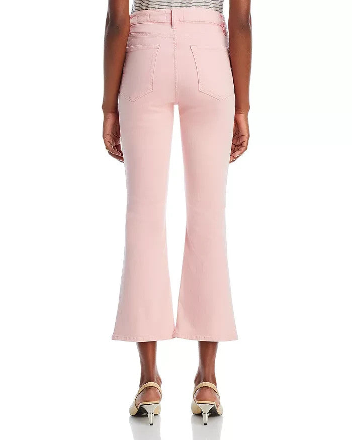 FRAME Le Crop High Rise Cropped Mini Bootcut Jeans MSRP $248