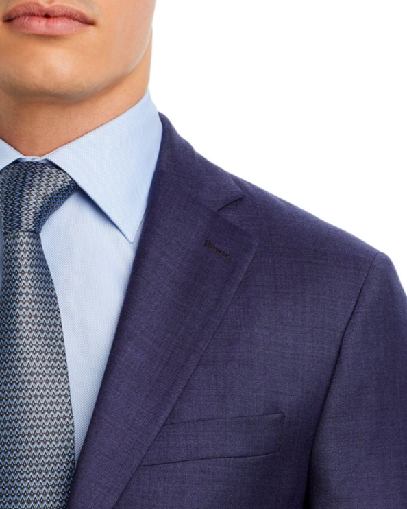 Robert Graham Modern Fit Purple Sharkskin Suit Jacket MSRP $598