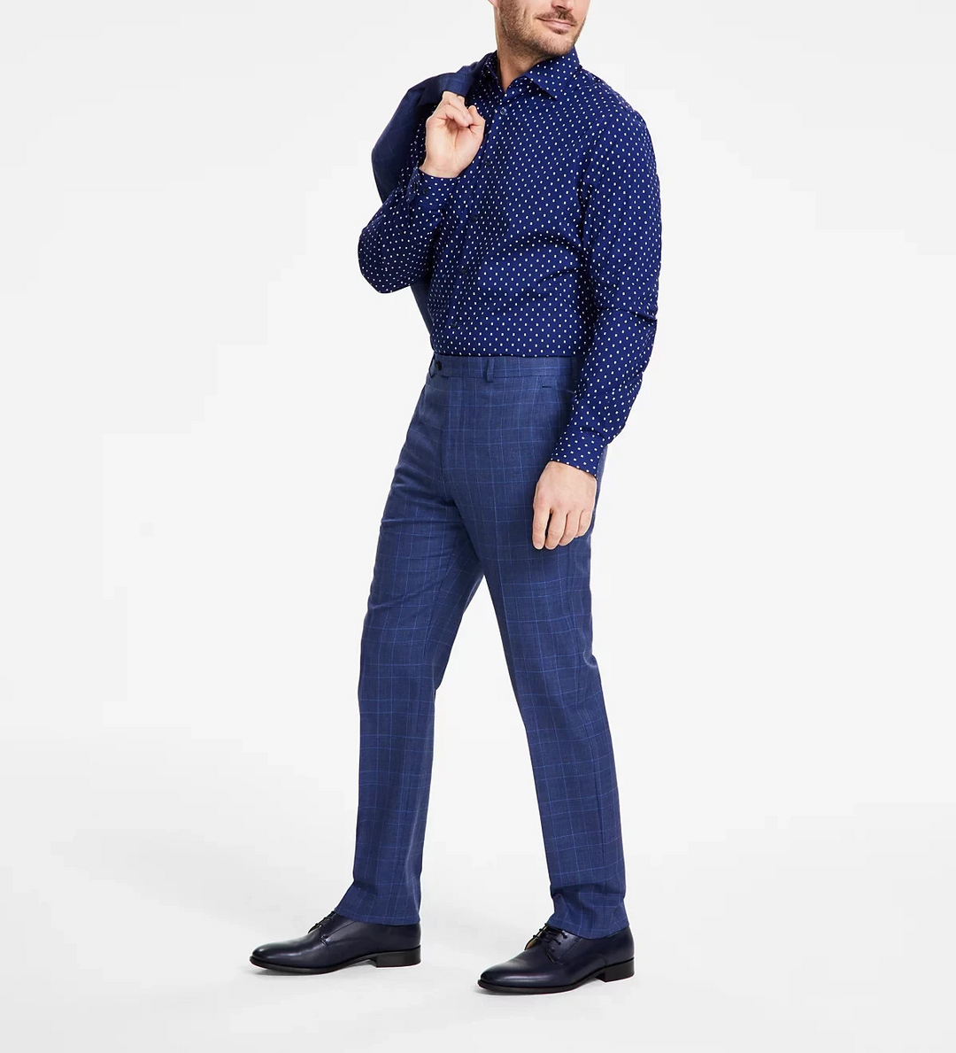 Michael Kors Classic-Fit Stretch Wool-Blend Suit Pants MSRP $190