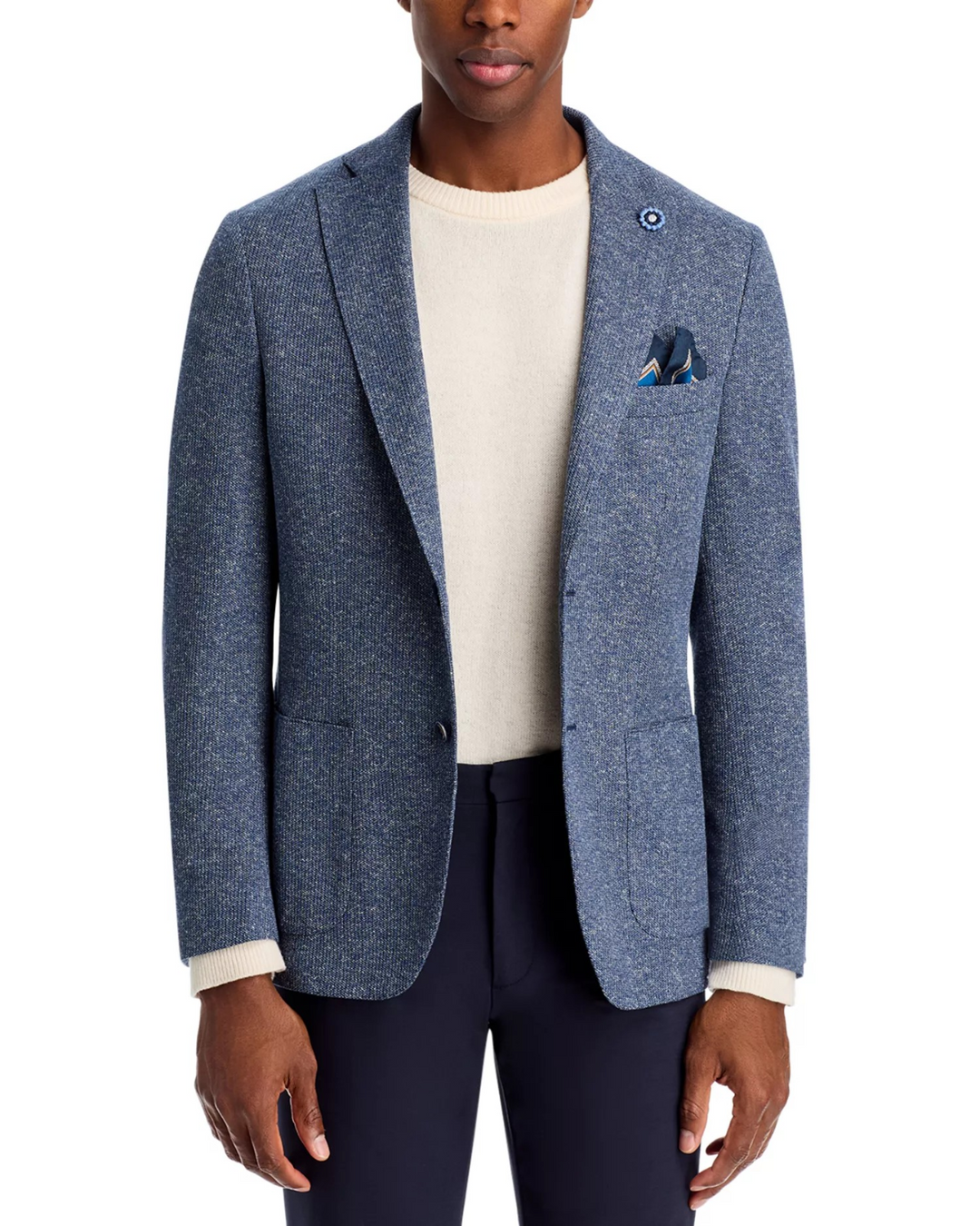 Hart Schaffner Marx New York Mélange Jersey Unstructured Sport Coat MSRP $598