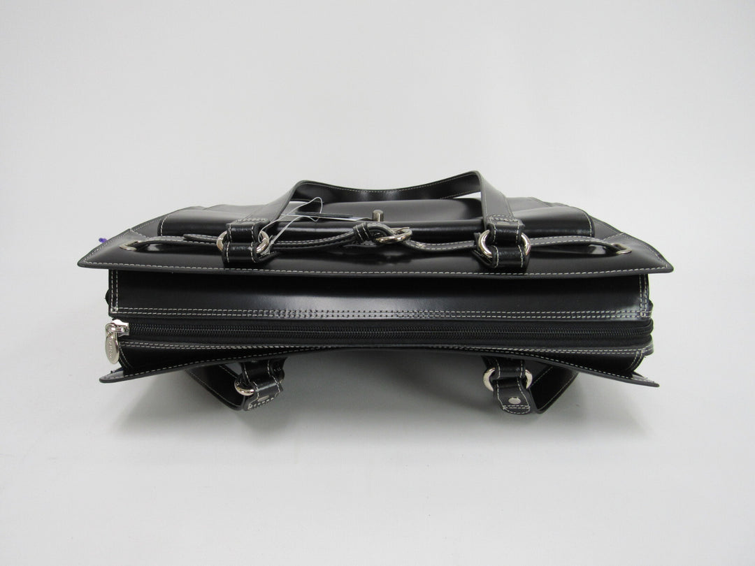 McKlein USA Joliet Black Leather Tote MSRP $440