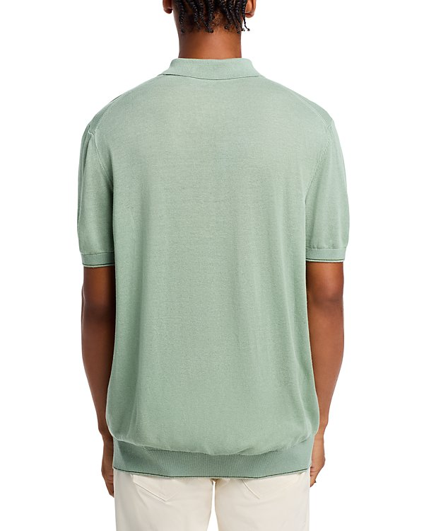 Boss Trieste Tipped Regular Fit Quarter Zip Polo Shirt MSRP $178