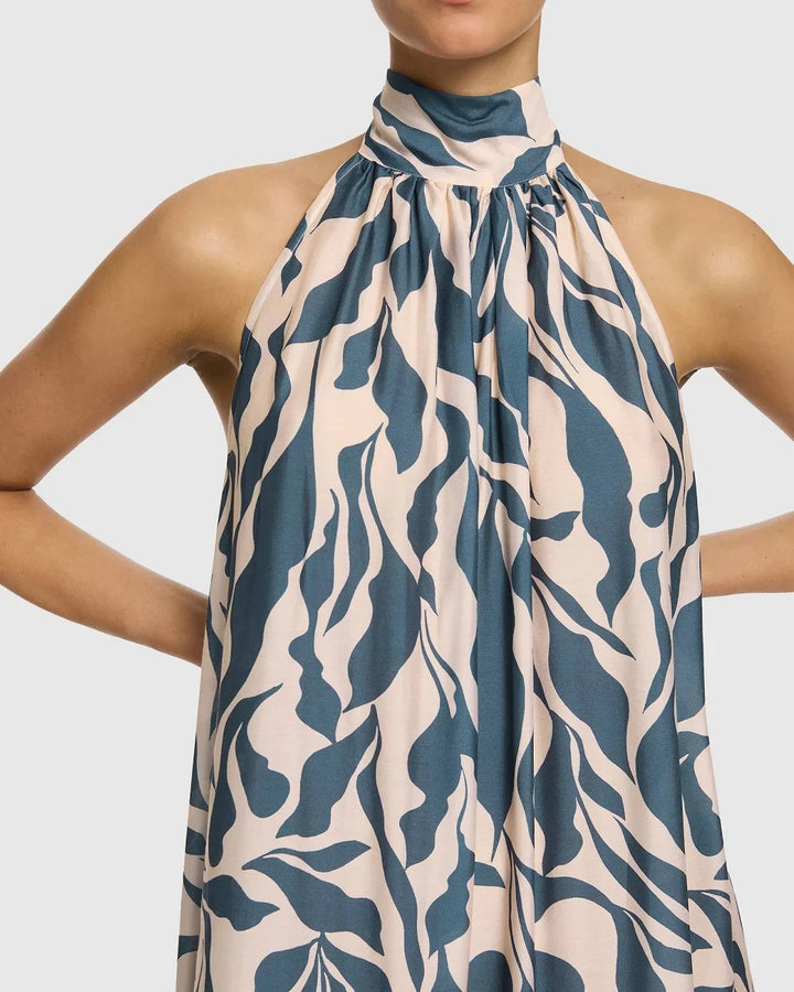 Jets Halter Maxi Dress MSRP $300
