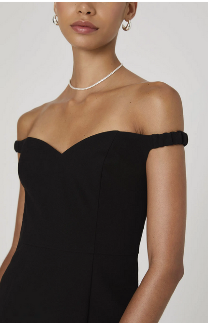 FRENCH CONNECTION Azra Twill Sweetheart Neck Mini Dress MSRP $148