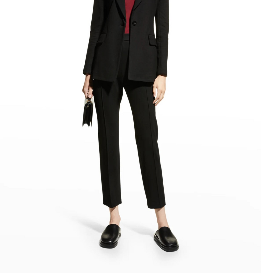 Rosetta Getty Slim-Leg Crop Pull-On Pants MSRP $790
