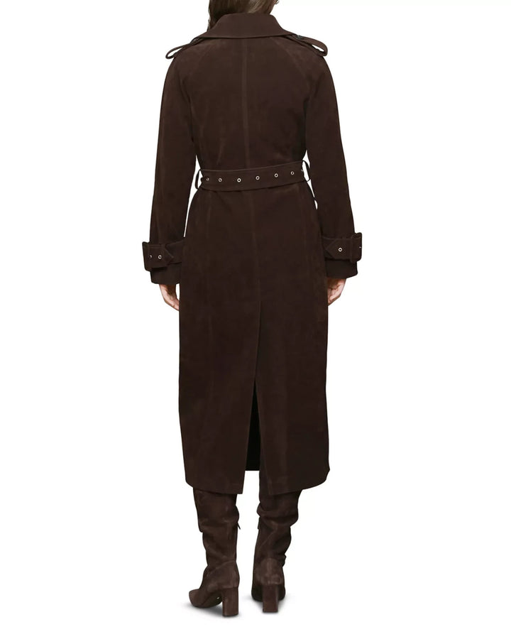 Avec Les Filles Faux Suede Utility Trench MSRP $218