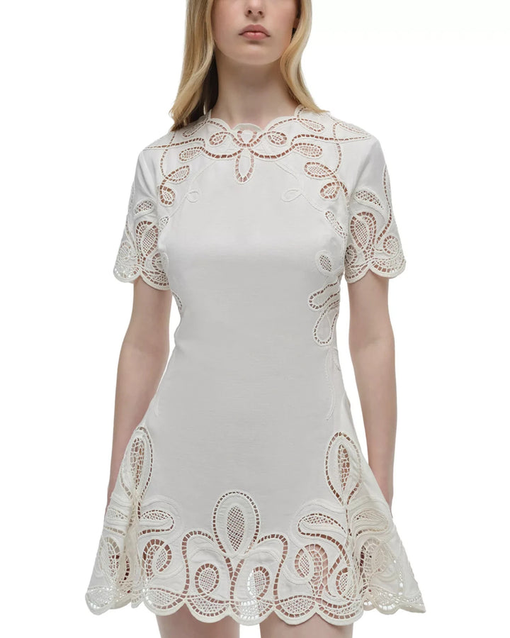 Simkhai Morrigan Short Sleeve Mini Dress MSRP $595
