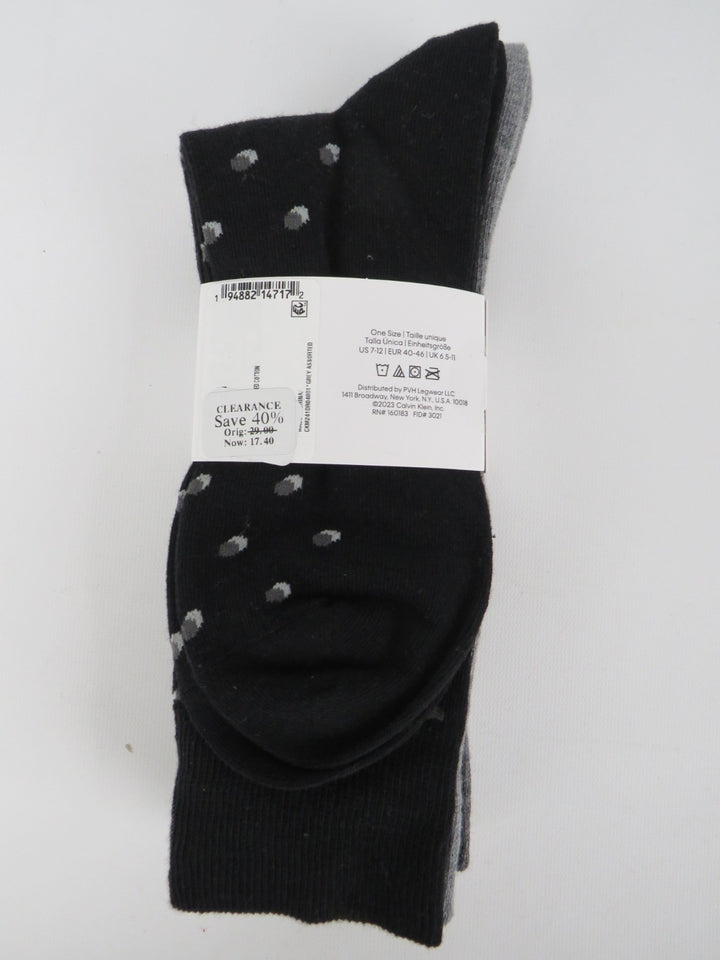 Calvin Klein Crew Length Dress Socks, Assorted Patterns, Pack of 4 MSRP $29