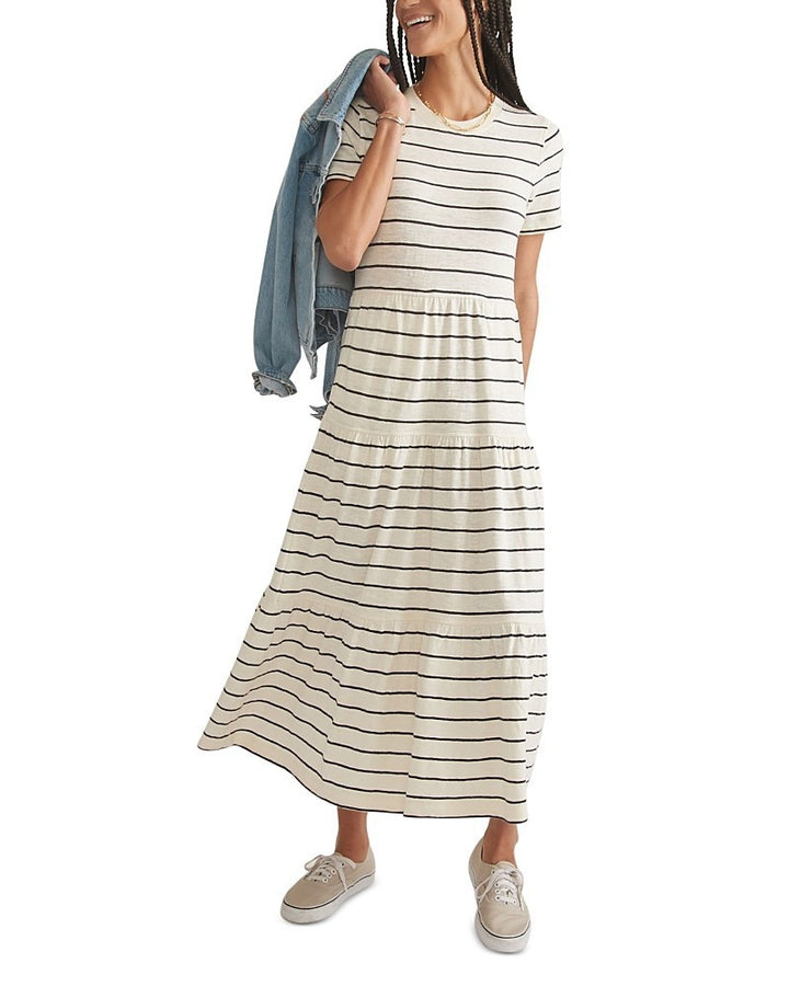 Marine Layer Tiered MIDI Dress MSRP $108