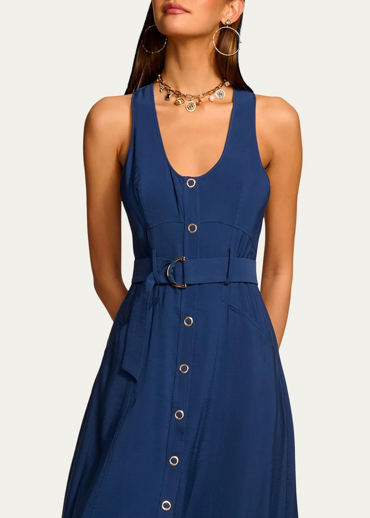 Ramy Brook Nomi Belted Dress MSRP $495