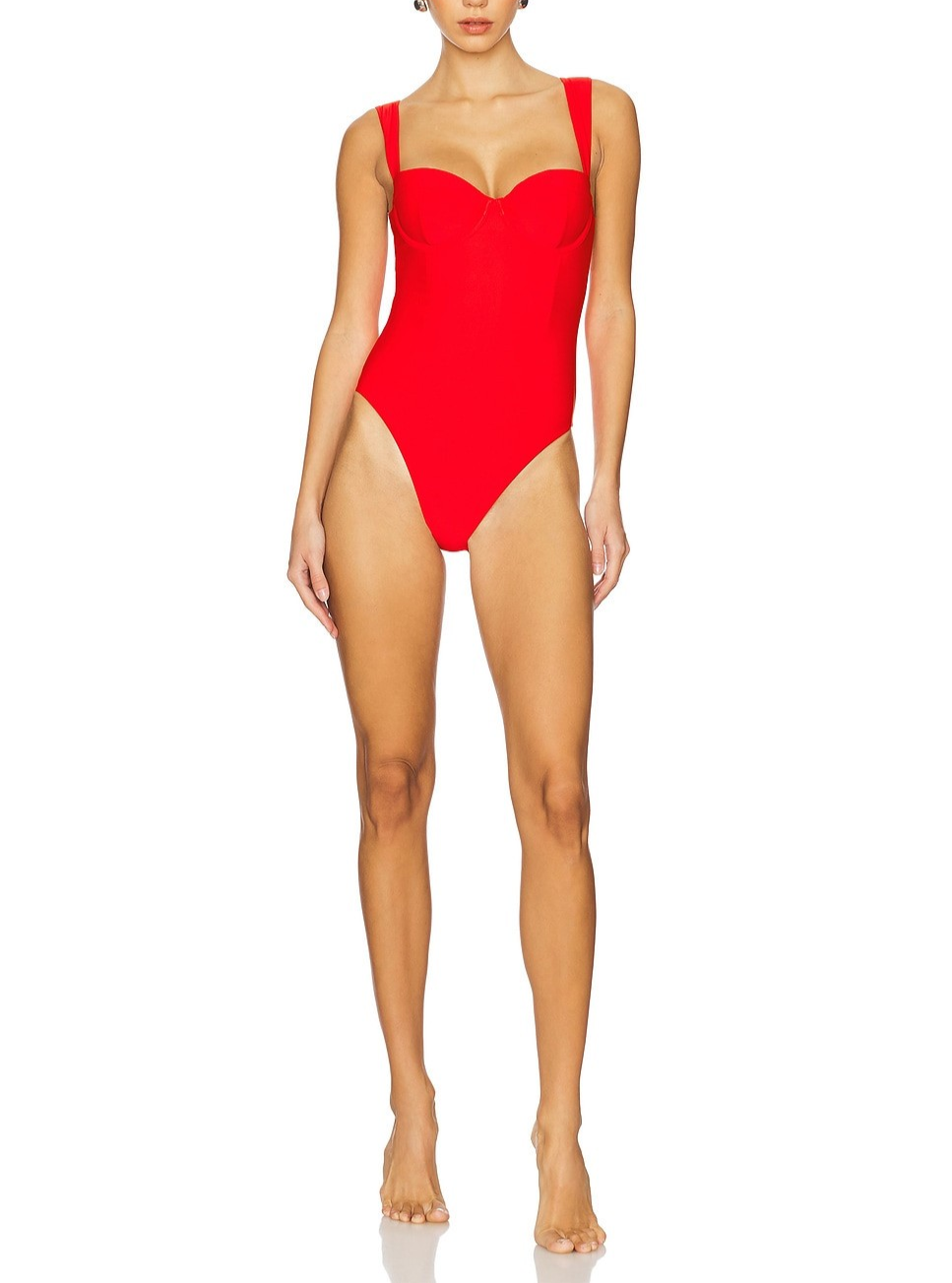 SIMKHAI Kyle Bustier One Piece Swimsuit MSRP $195