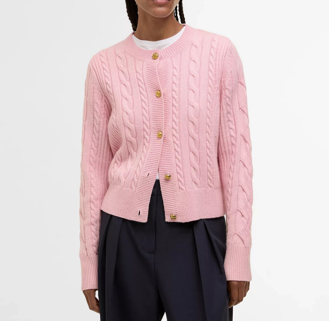 Barbour Women's Elina Knitted Long Sleeve Cardigan MSRP $250