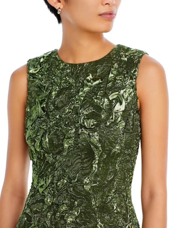 Jason Wu Collection Metallic Marine Jacquard Dress $2795 Size 10 # 10B 2655 New
