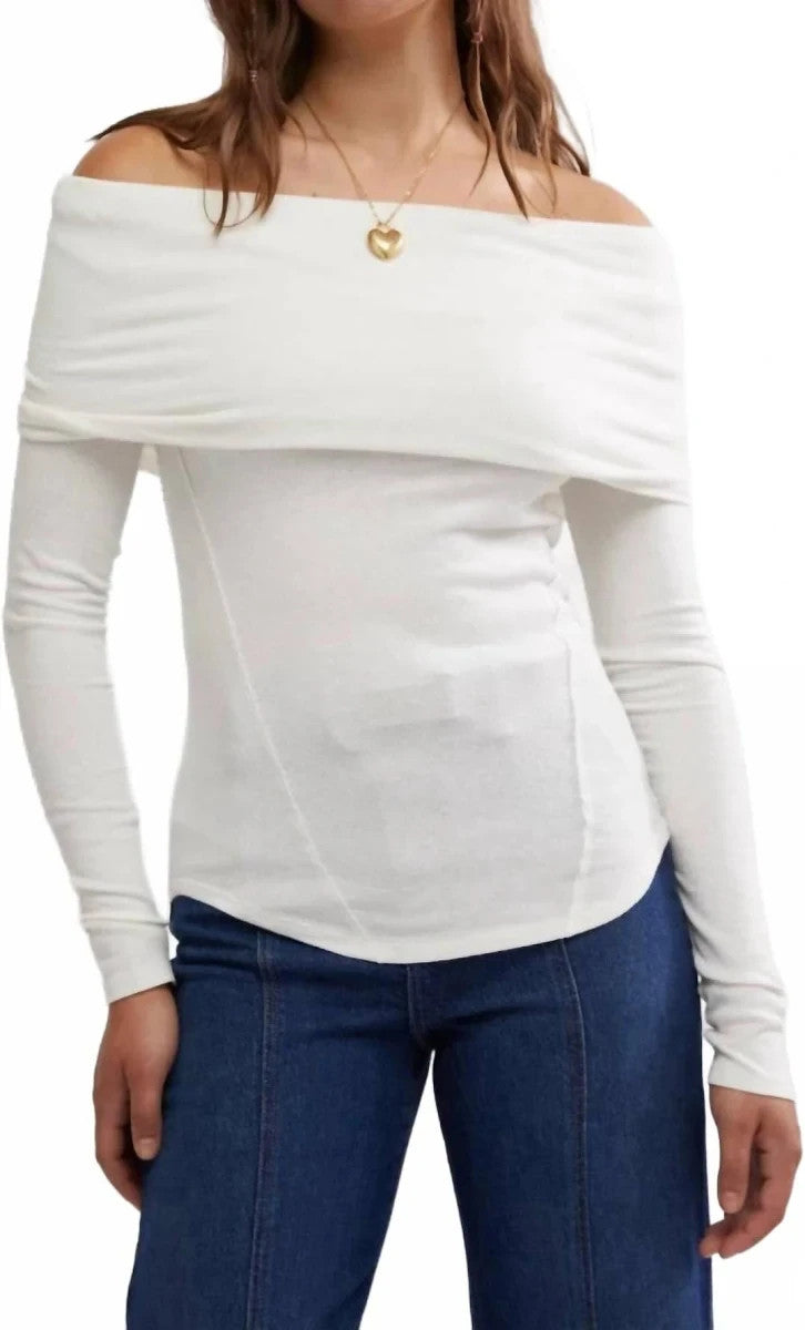 Free People Iris Layering Long Sleeve Top MSRP $58