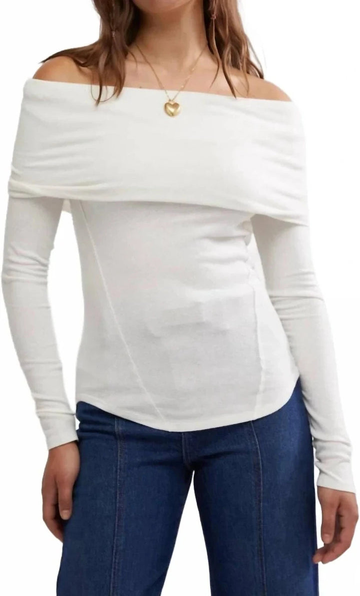 Free People Iris Layering Long Sleeve Top MSRP $58