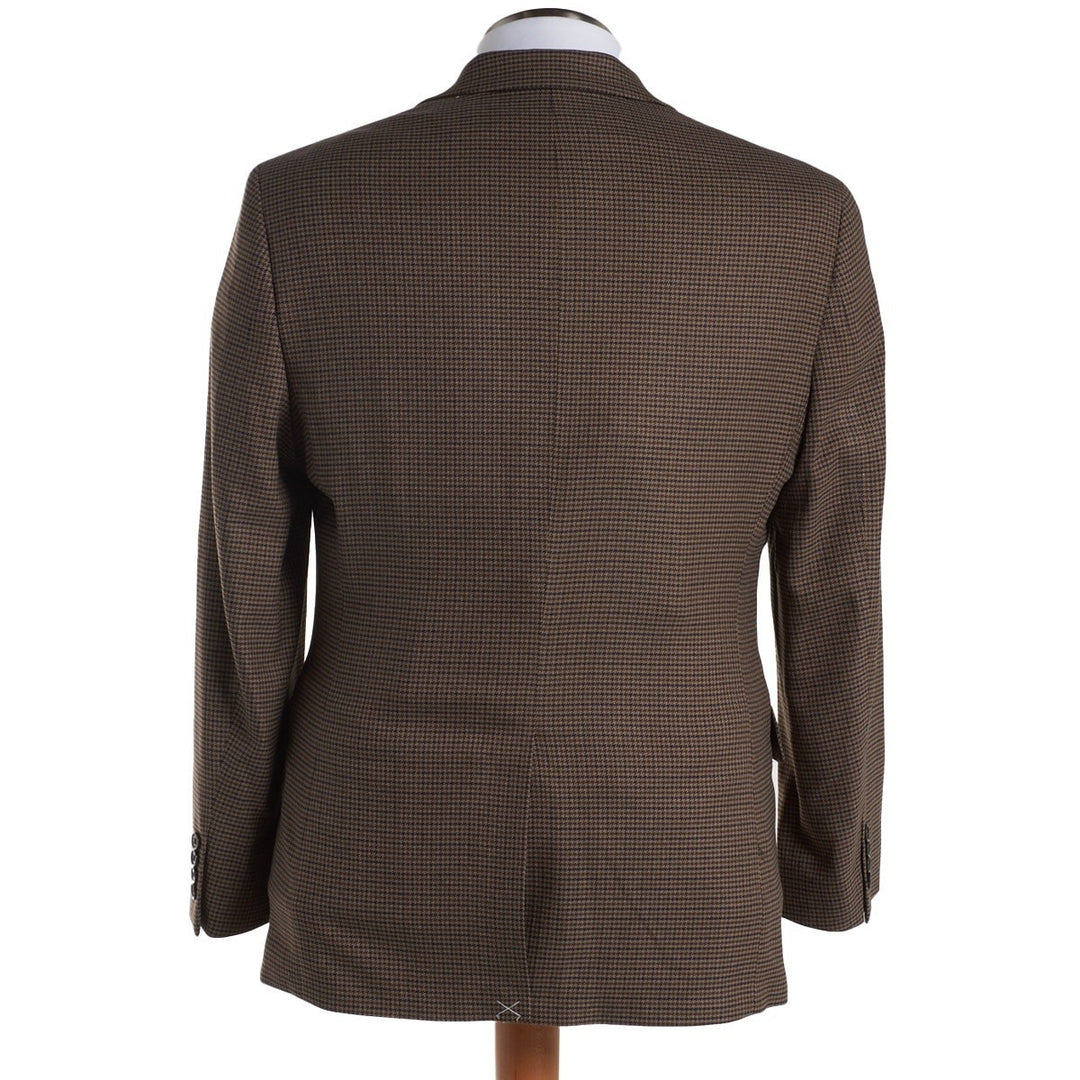 Lauren Ralph Lauren Tan Houndstooth Sport Coat MSRP $295
