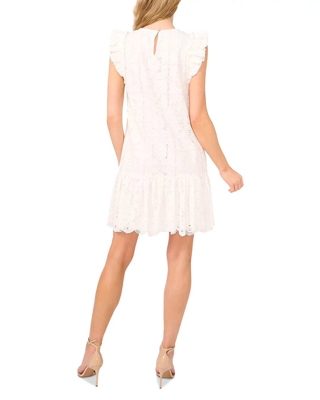CeCe Ruffle Sleeve Dress MSRP $109