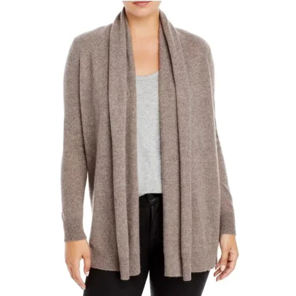 C by Bloomingdale's Cashmere Open-Front Cardigan MSRP $188
