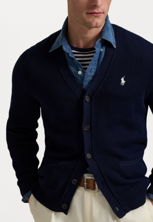 POLO Ralph Lauren Cotton V-Neck Cardigan