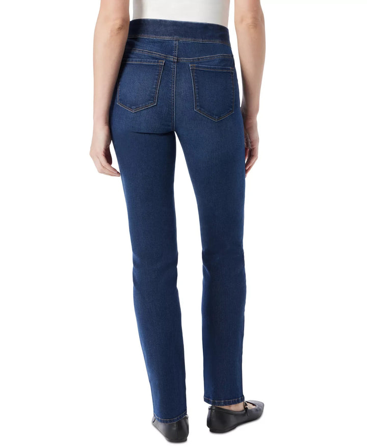 Gloria Vanderbilt Knitology Anya Drawstring Straight Leg Jeans MSRP $169