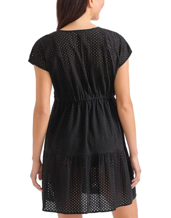 Tommy Bahama Eyelet Cove V Neck Swim Cover-Up Dress MSRP $99