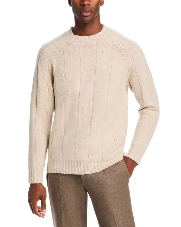 The Men's Store at Bloomingdale's Wool & Cashmere Ribbed Knit Sweater MSRP $198