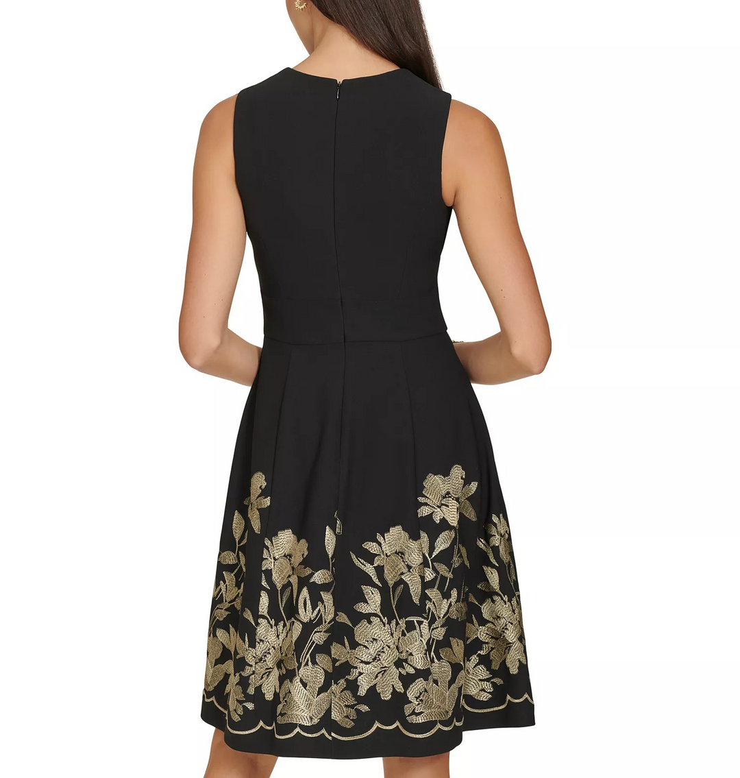 Calvin Klein Women's Sleeveless Printed Midi Dress MSRP $159