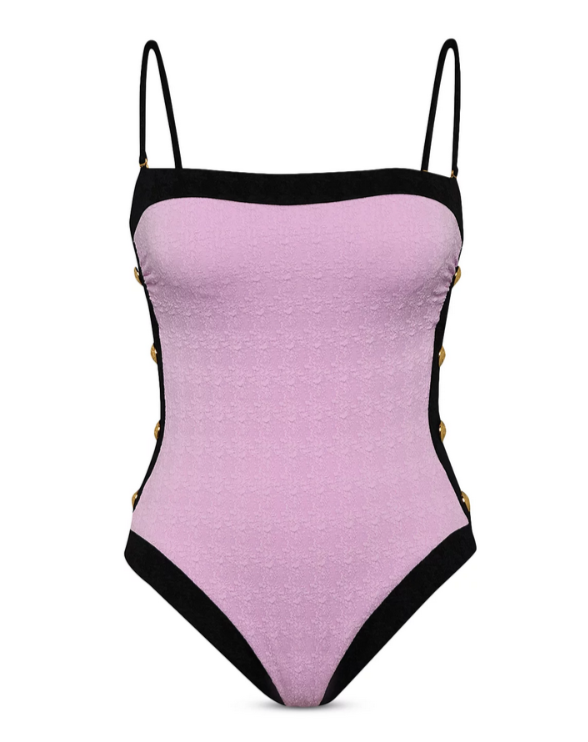 L'AGENCE Tory Bandeau One Piece Swimsuit MSRP $307