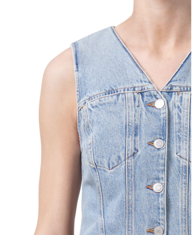 AGOLDE Trina Denim Dress MSRP $248