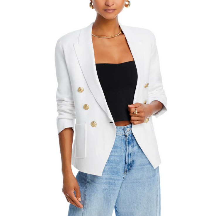 L'AGENCE Enzie Knit Blazer MSRP $495