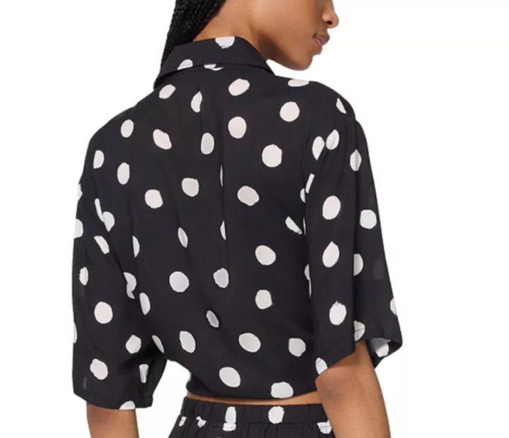 kate spade new york Dot Print Cover Up Shirt MSRP $148