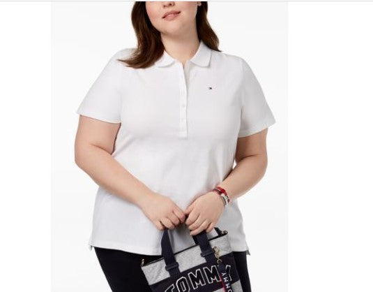 Tommy Hilfiger Plus Size Short-Sleeve Polo Shirt MSRP $54.50