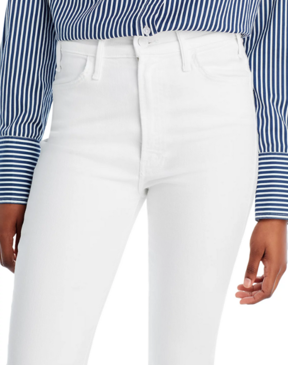 MOTHER The Hustler High Rise Flare Leg Ankle Jeans MSRP $228