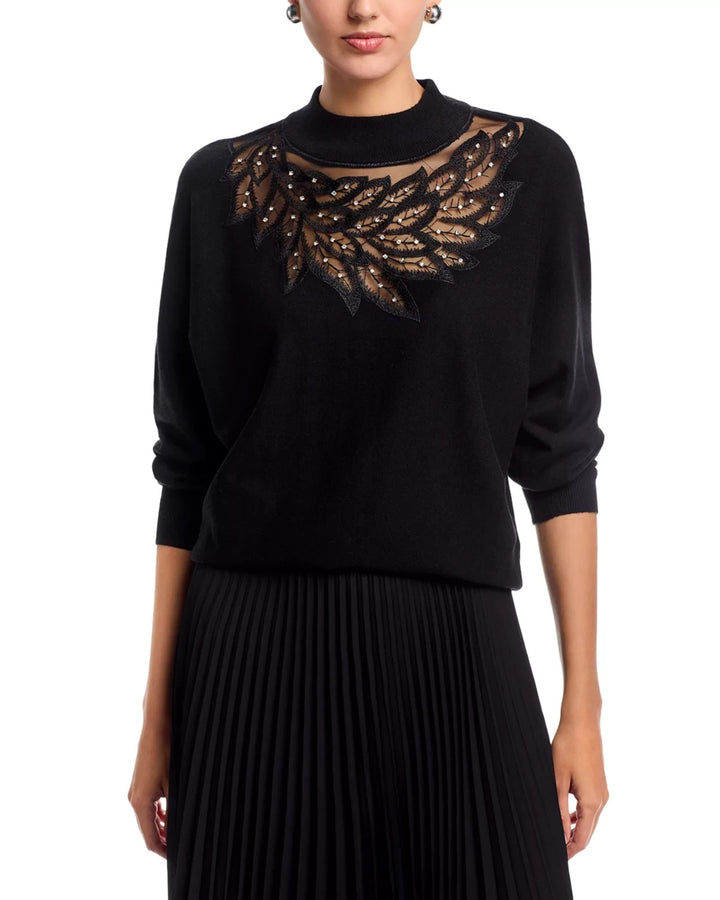 T Tahari Mock Neck Sweater MSRP $88