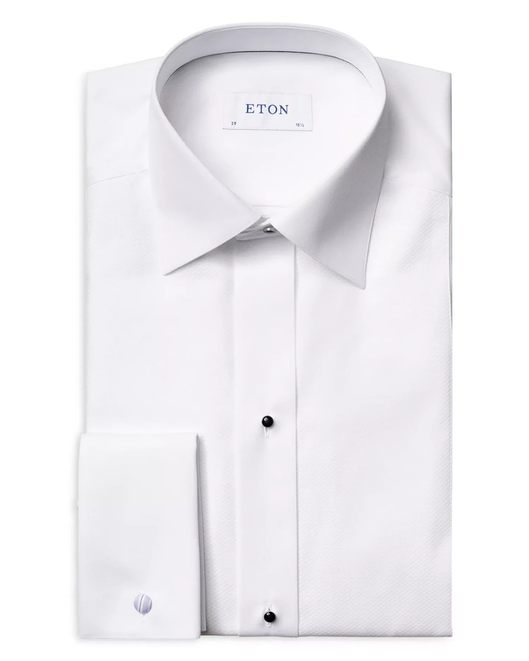 Eton Contemporary Fit White Piqué Formal Shirt MSRP $290