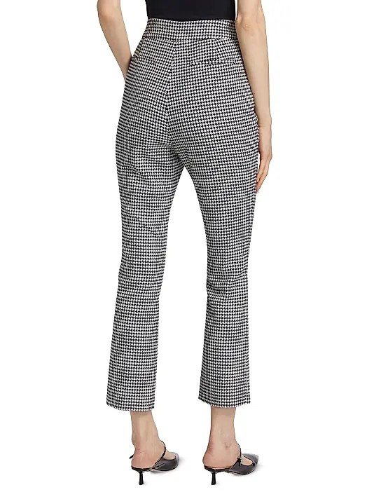 Toccin Women's Claire Houndstooth Crop Pants MSRP $395