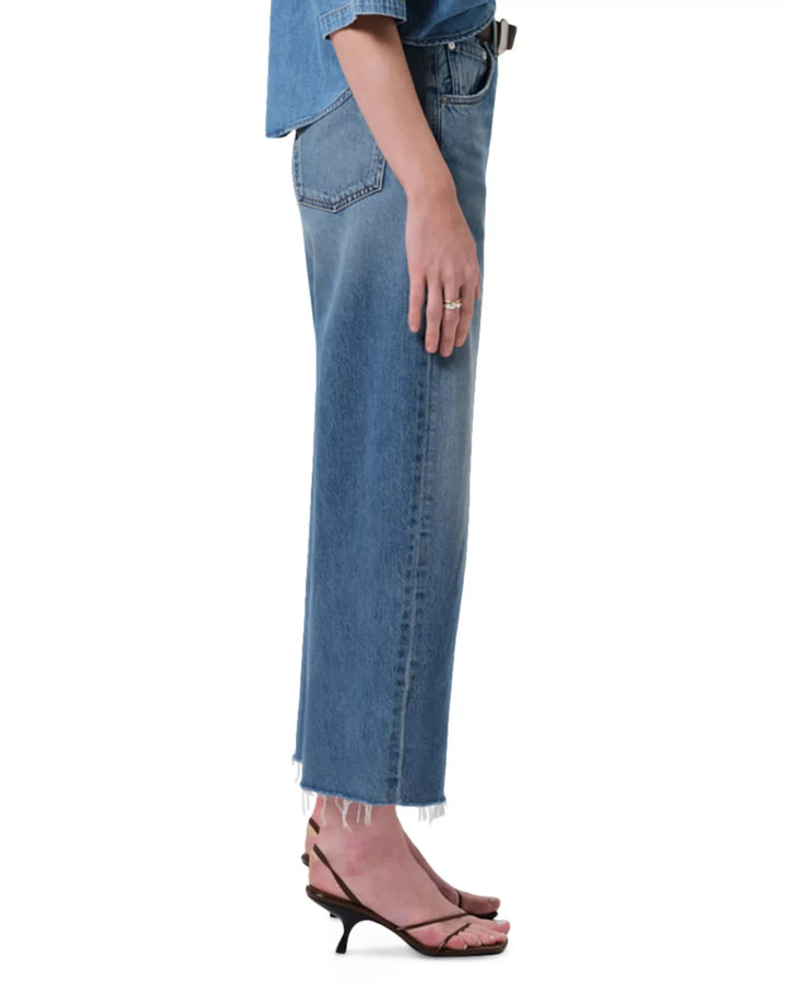 Citizens of Humanity Ayla Raw Hem High Rise Crop Jeans MSRP $258