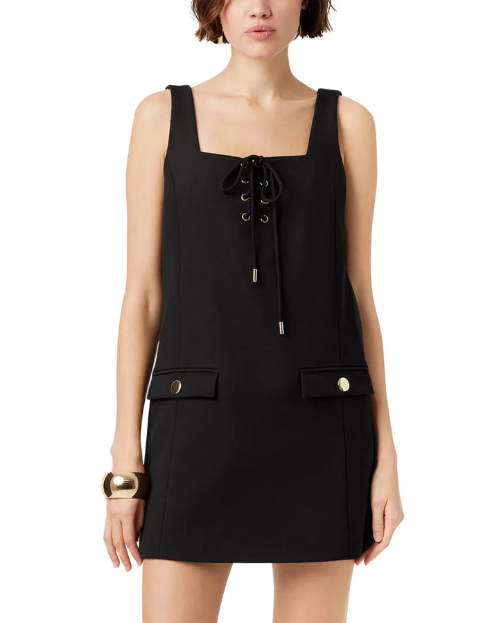 TOCCIN Frankie Lace Up Shift Dress MSRP $495