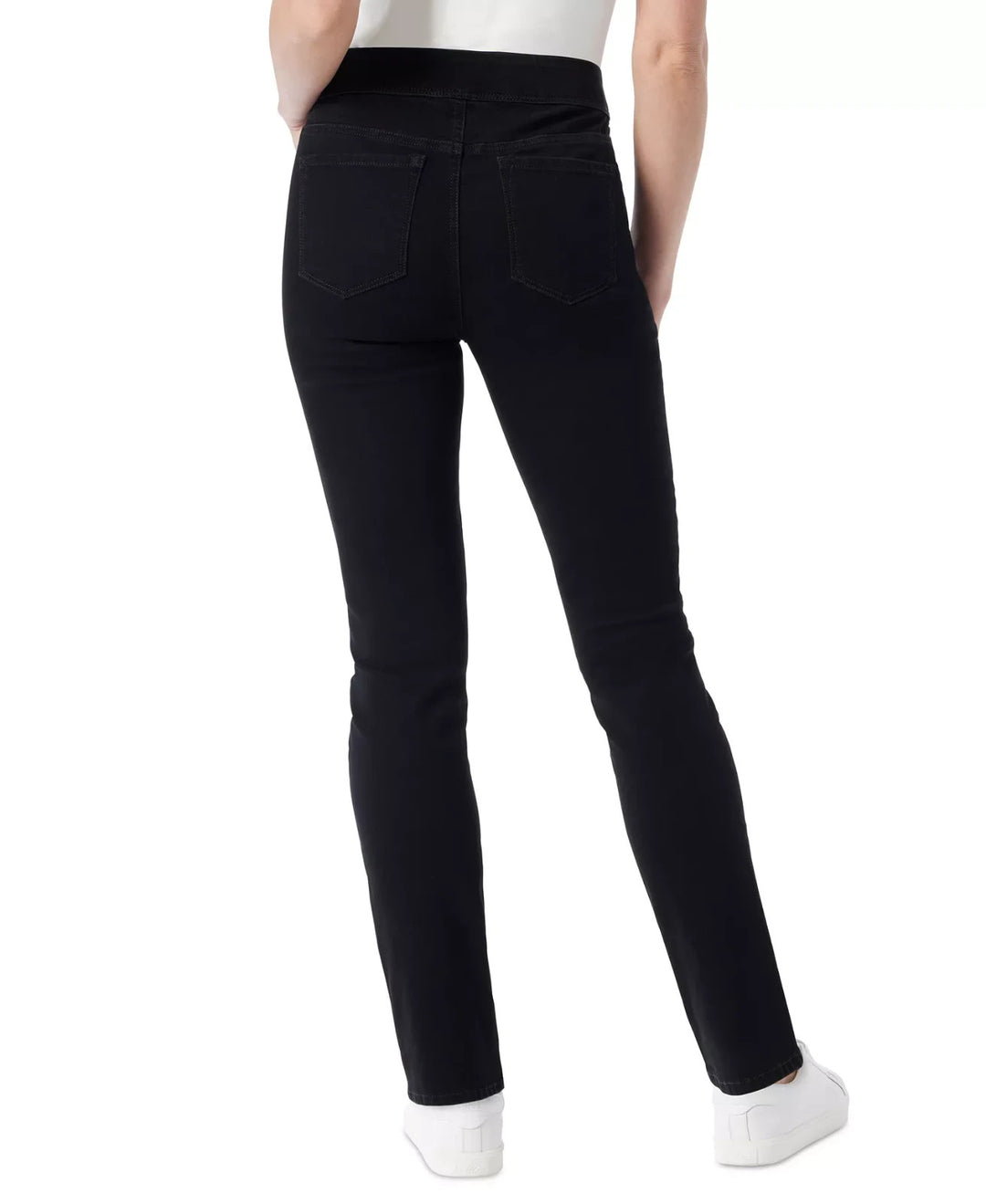 Gloria Vanderbilt Women's Amanda High-Rise Straight Pull-On Jeans MSRP $48