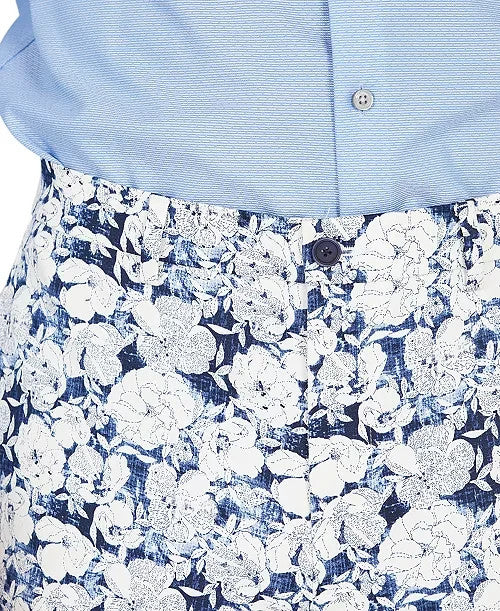 Bar III Men's Slim-Fit Floral Suit Separate Pant