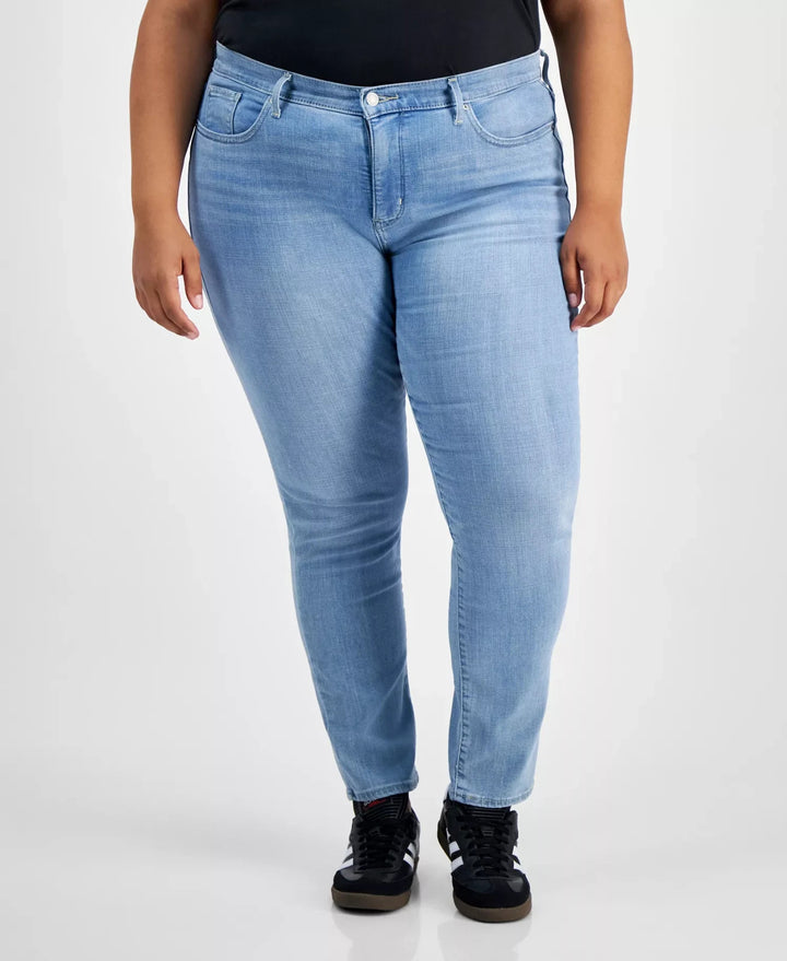 Levi's Trendy Plus Size 314 Mid-Rise Shaping Straight-Leg Jeans MSRP $69.50