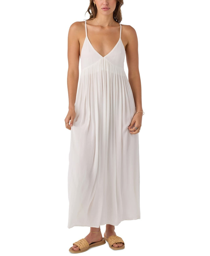 O'Neill Saltwater Solids Mel V-Neck Maxi Dress MSRP $69