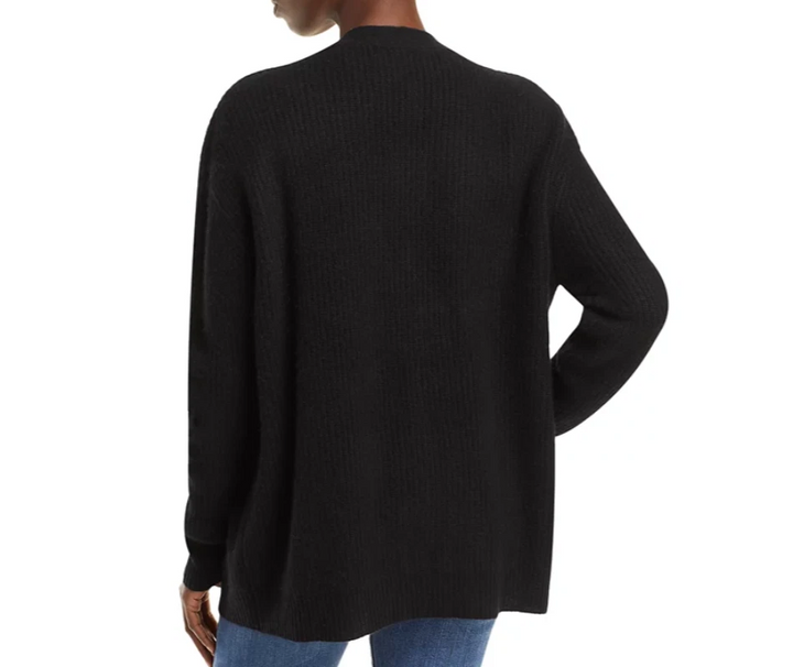 C by Bloomingdale's Cashmere Ribbed Oversized Cashmere Cardigan MSRP $238