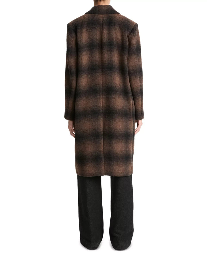 Vince Shadow Plaid Car Coat MSRP $895