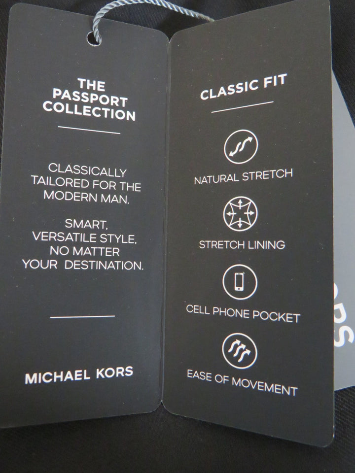Michael Kors Classic-Fit Wool-Blend Stretch Solid Suit Jacket MSRP $450