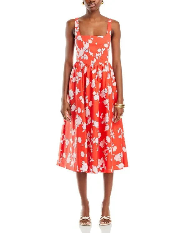 WAYF Desi Corset Midi Dress MSRP $128