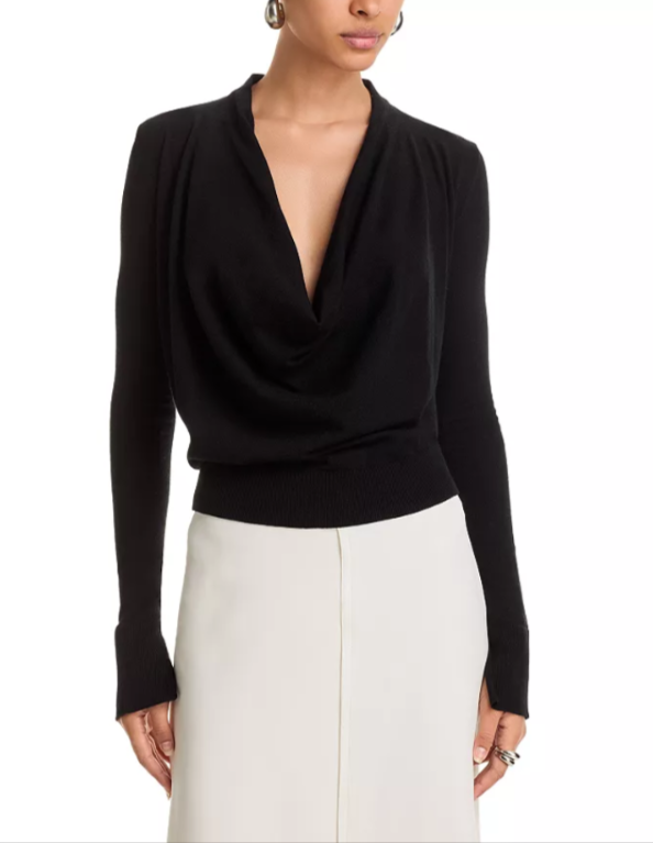 SIMKHAI Natia Cowl Neck Top MSRP $345
